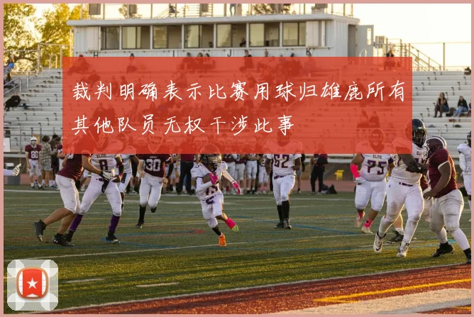 裁判明确表示比赛用球归雄鹿所有其他队员无权干涉此事